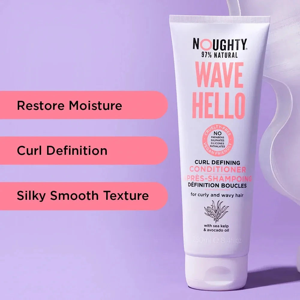 Noughty Wave Hello Conditioner 250ml - Acondicionador hidratante - Curly Nest Spain