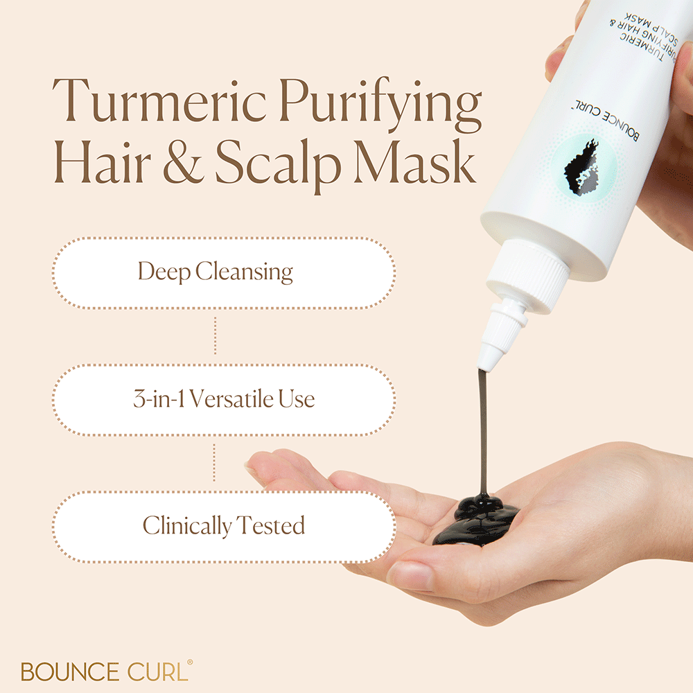 Bounce Curl Turmeric Purifying Hair & Scalp Mask 237ml - Mascarilla capilar - Curly Nest Spain