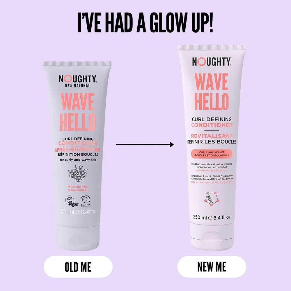 Noughty Wave Hello Conditioner 250ml - Acondicionador hidratante - Curly Nest Spain