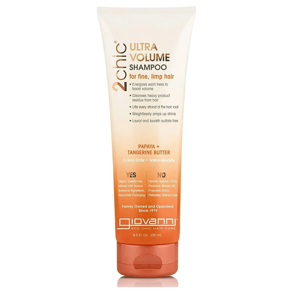 Giovanni 2Chic Ultra Volume Shampoo 250ml - champú purificante - Curly Nest Spain