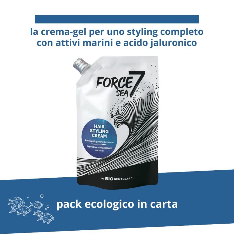 Bio Gentleaf Force 7 Sea Styling Cream 200ml - Crema para peinar - Curly Nest Spain