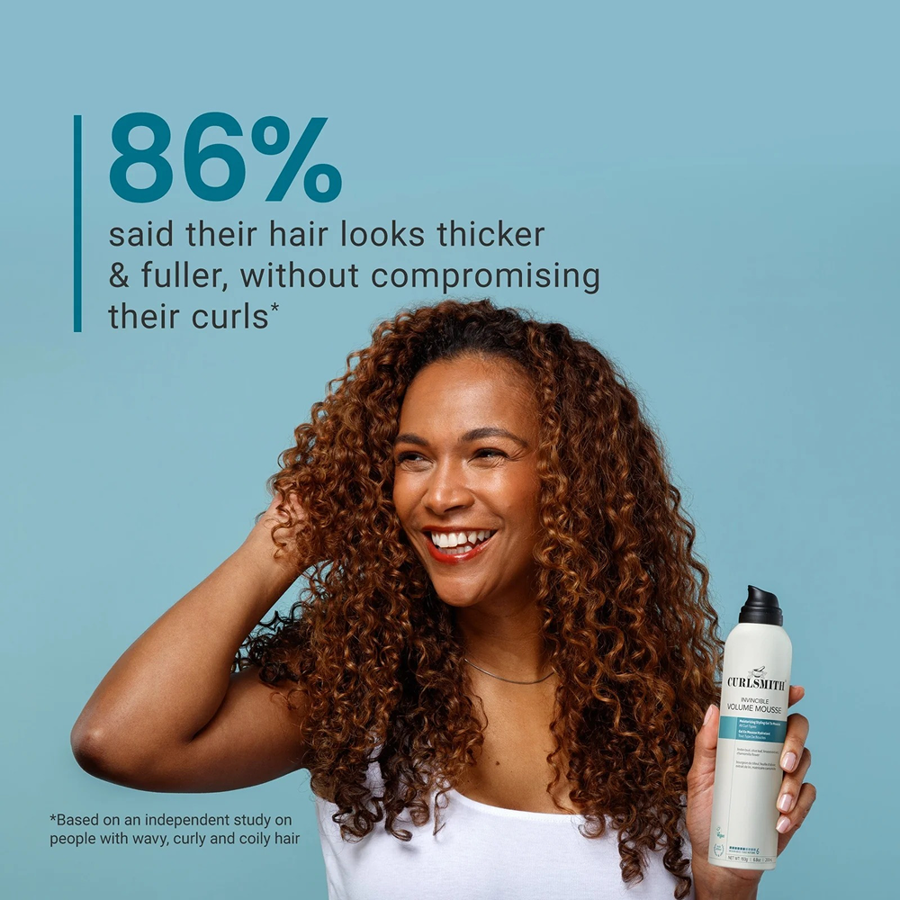 Curlsmith Invincible Volume Mousse 200ml - Espuma voluminizadora - Curly Nest Spain