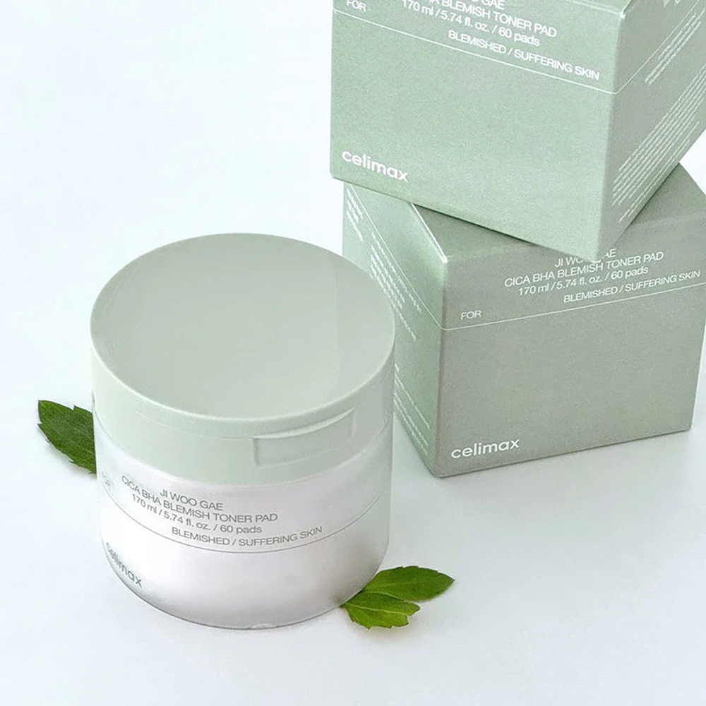 Celimax Ji Woo Gae Cica BHA Blemish Toner Pads (60 Pads)