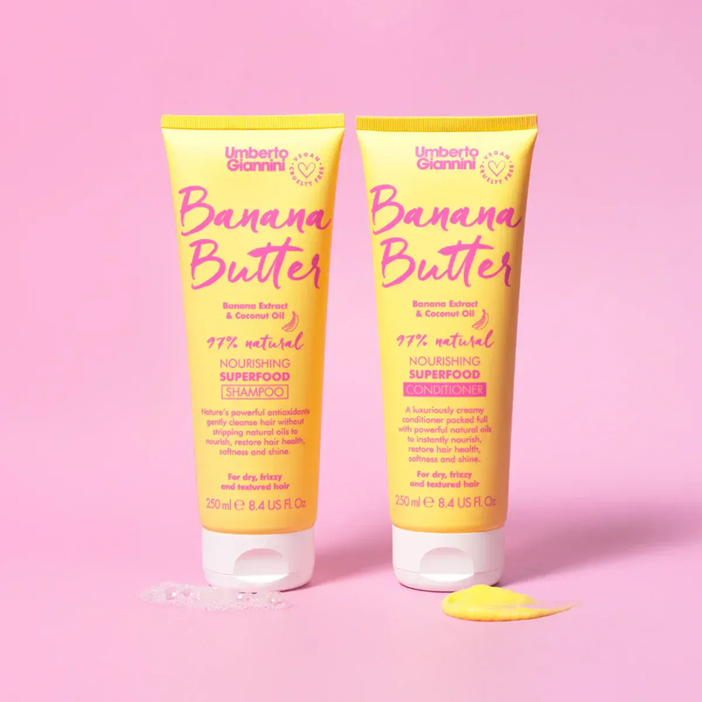 Umberto Giannini Banana Butter Nourishing Superfood Conditioner 250ml - All - Curly Nest Spain