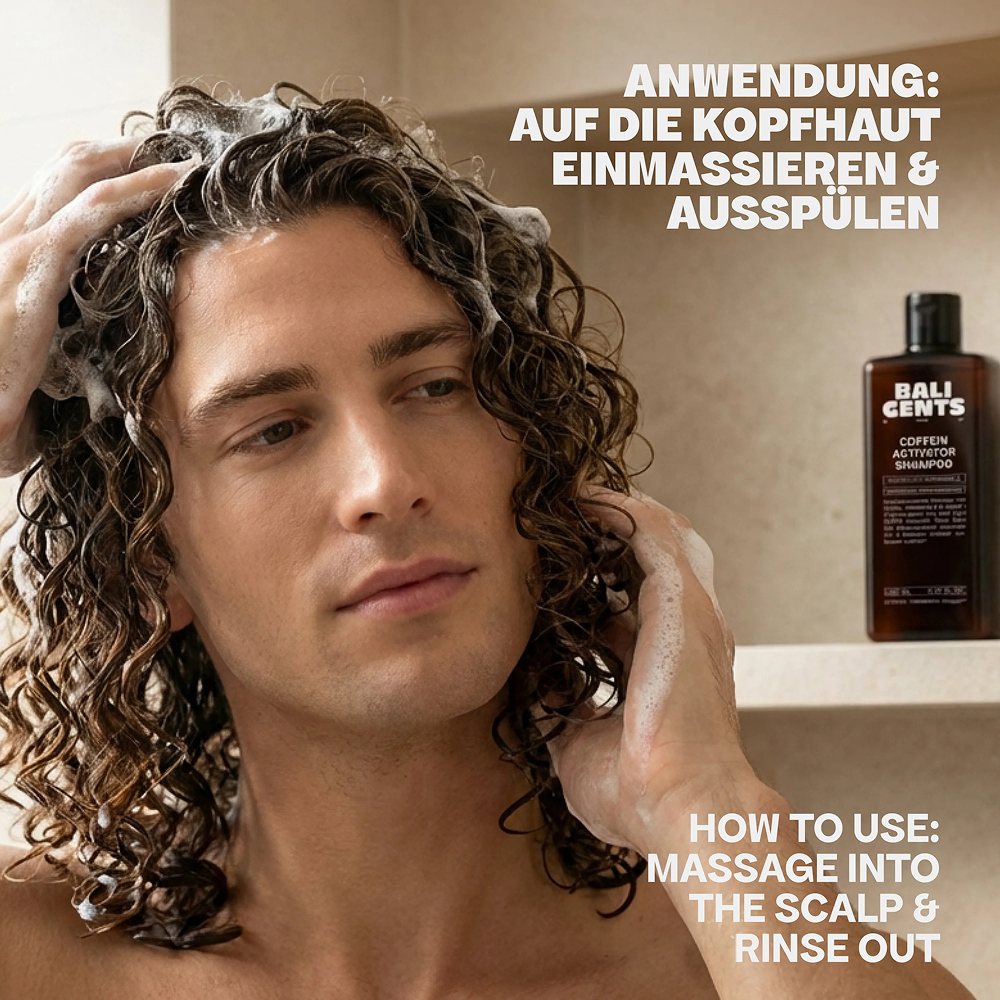 Bali Gents Coffein Activator Shampoo 200ml - Todo - Curly Nest Spain
