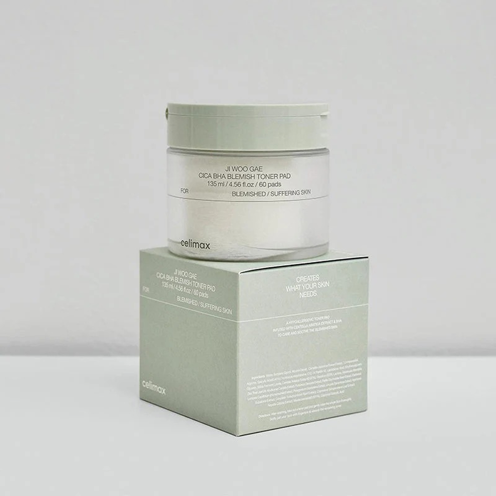Celimax Ji Woo Gae Cica BHA Blemish Toner Pads (60 Pads)