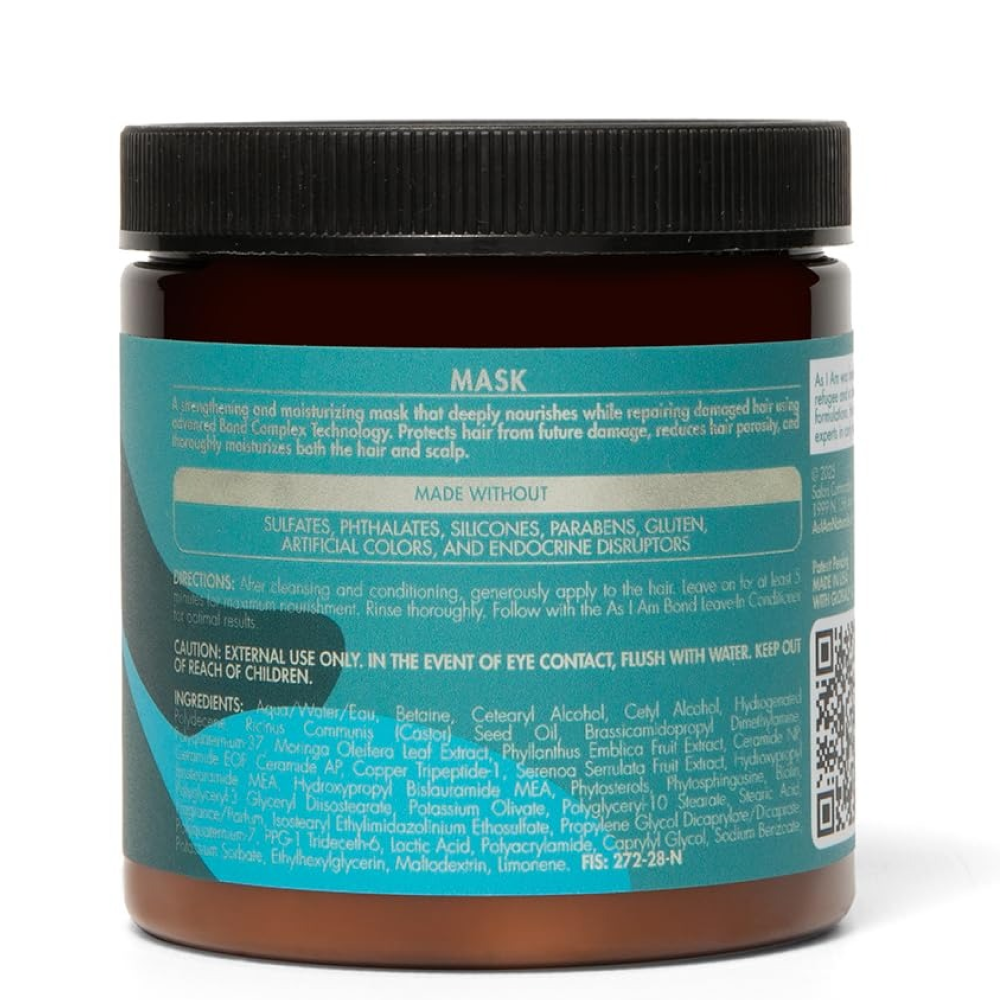 As I Am Bond Moisturizing Mask 8oz - Todo - Curly Nest Spain