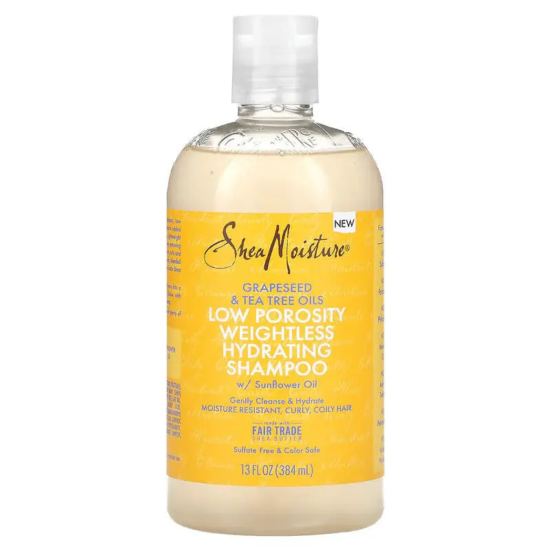 Shea Moisture Low Porosity Weightless Shampoo 384ml - Champú clarificante - Curly Nest Spain