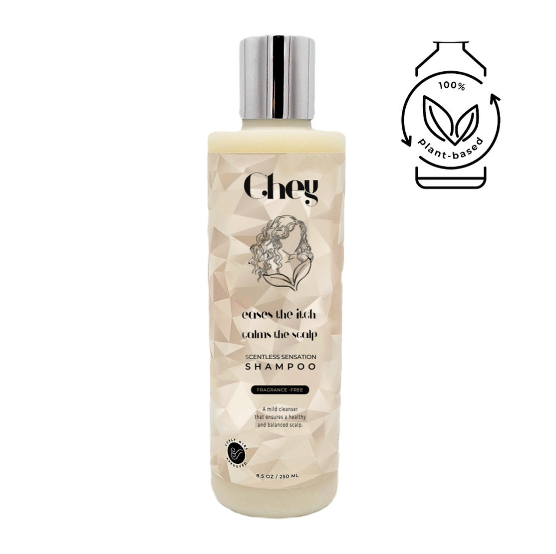 Chey Haircare Scentless Sensation Shampoo 250ml - Champú Suave - Curly Nest Spain