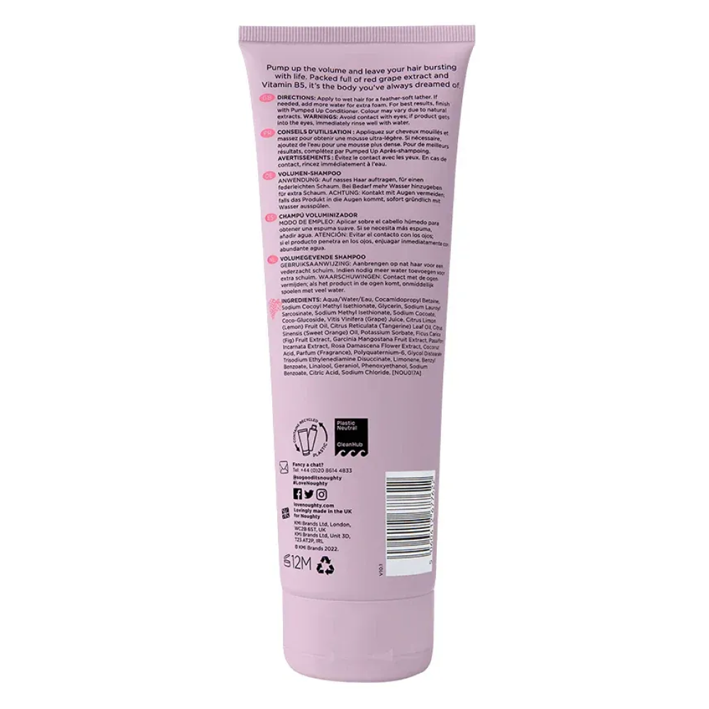 Noughty Pumped Up Volumising Shampoo 250ml - Champú suave - Curly Nest Spain