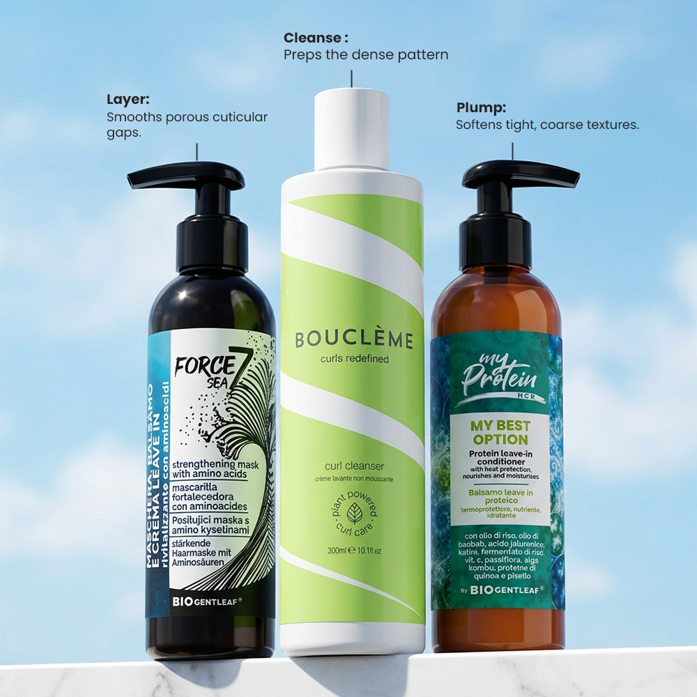 CurlyNest Pro Kit for Coily Hair 3C-4A - Moisture Insulation - Cuidado capilar personalizado - Curly Nest Spain