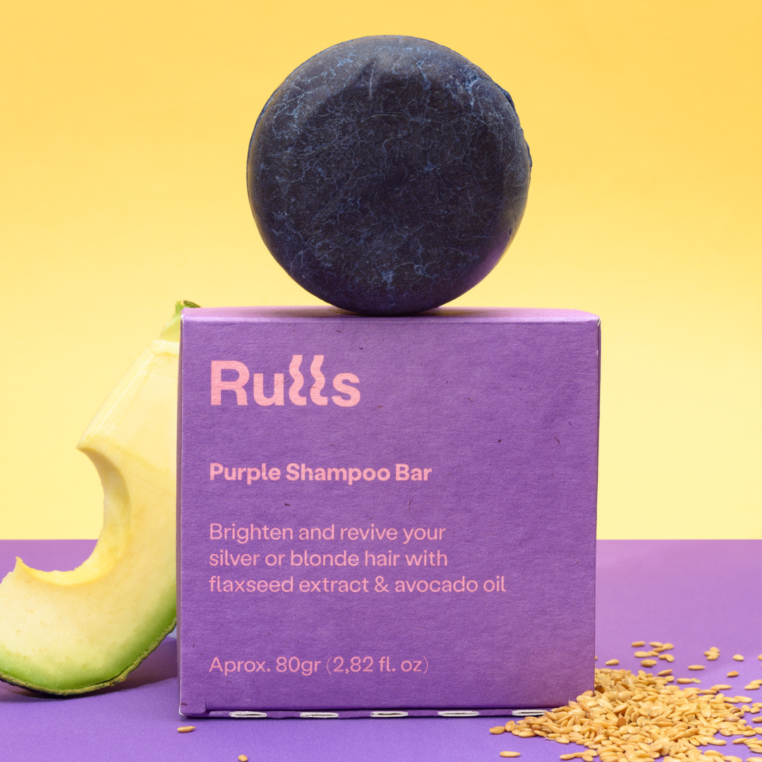 Rulls Purple Shampoo Bar 80g - Champú en pastilla - Curly Nest Spain