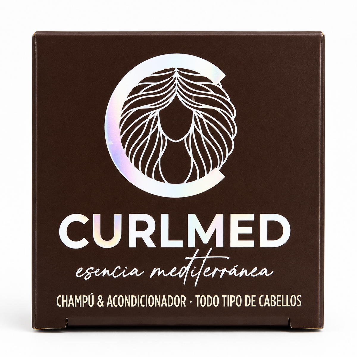 CurlMed Solid Shampoo + Conditioner for All Hair Types 70g - Champú y acondicionador 2 en 1 - Curly Nest Spain