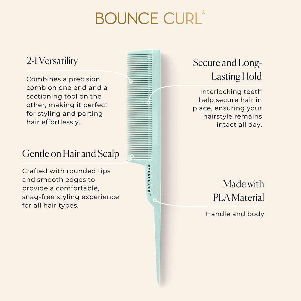 Bounce Curl Styling Comb (Teal) - Peine de peluquería - Curly Nest Spain