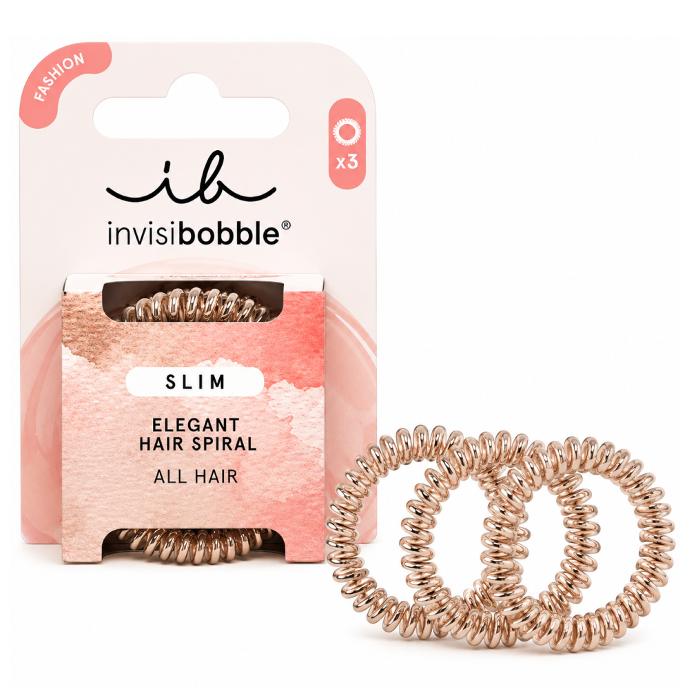 Invisibobble Slim Bronze Me Pretty 3 Pc - gomas para el pelo - Curly Nest Spain