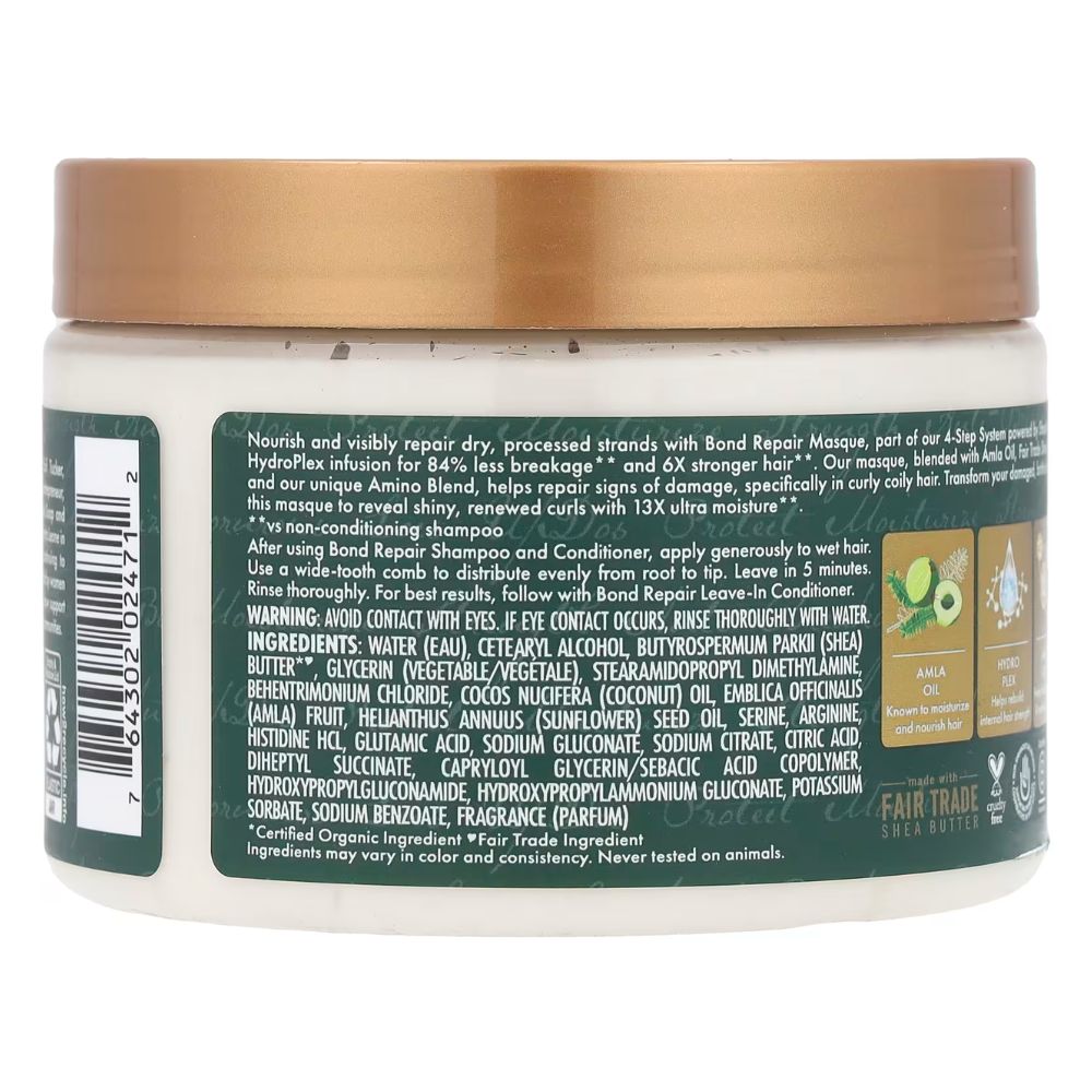 Shea Moisture Amla Oil Bond Repair Mask 311g - Mascarilla capilar - Curly Nest Spain