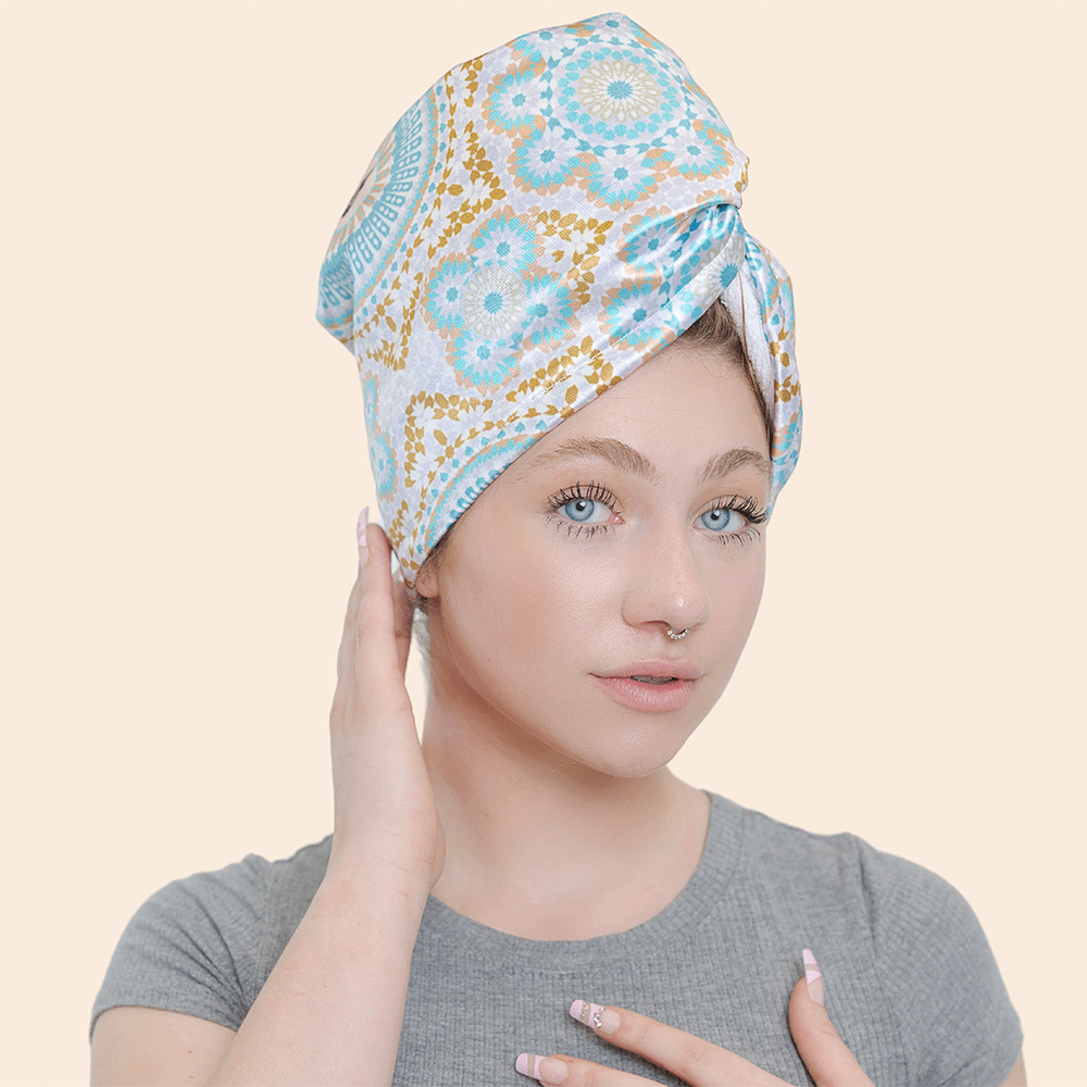 Bounce Curl Satin Microfiber Turban - Turbante - Curly Nest Spain