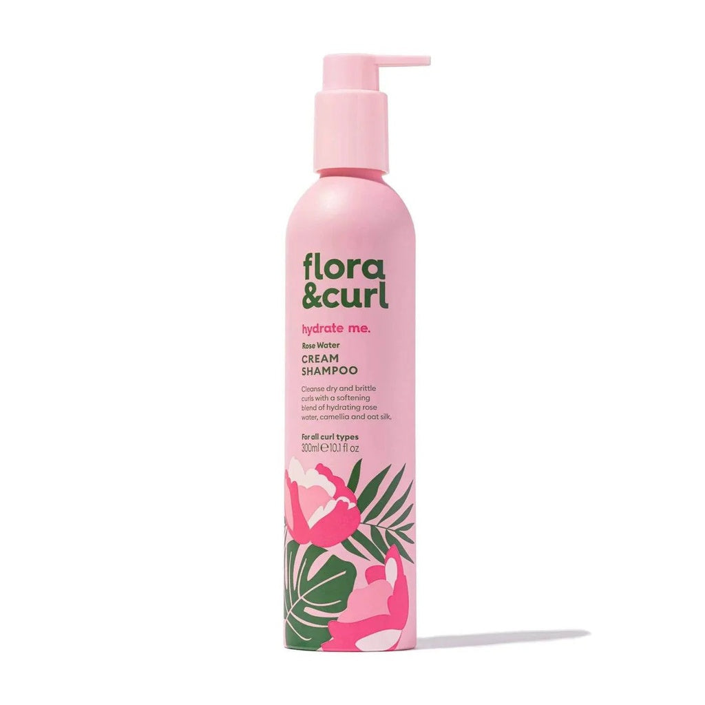 Flora & Curl Hydrate Me Rose Water Cleansing Duo - Set de cuidado capilar - Curly Nest Spain