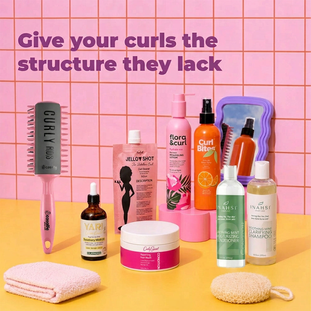 CurlyNest Professional/Pro Kit for Salon-Style Curl Care Essentials - Todo - Curly Nest Spain
