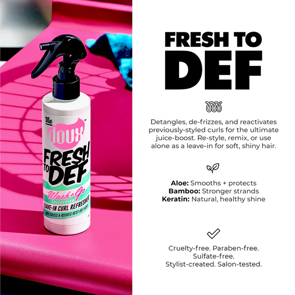 The Doux Fresh To Def Wash+Go Leave-in Curl Refresher 236ml - rizos estimulantes - Curly Nest Spain