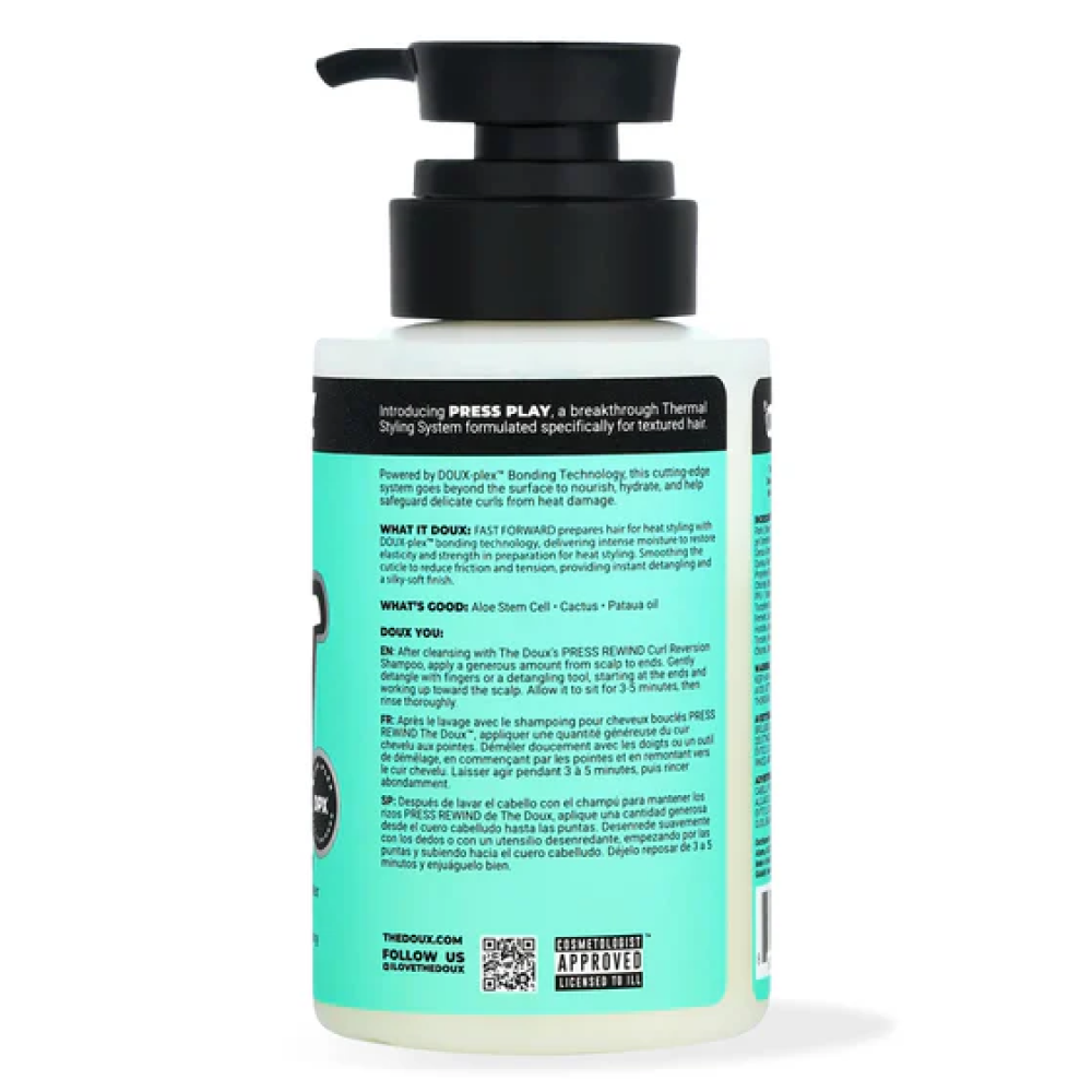 The Doux Press Play Fast Forward Heat Prep Conditioner 236ml - Protector térmico - Curly Nest Spain