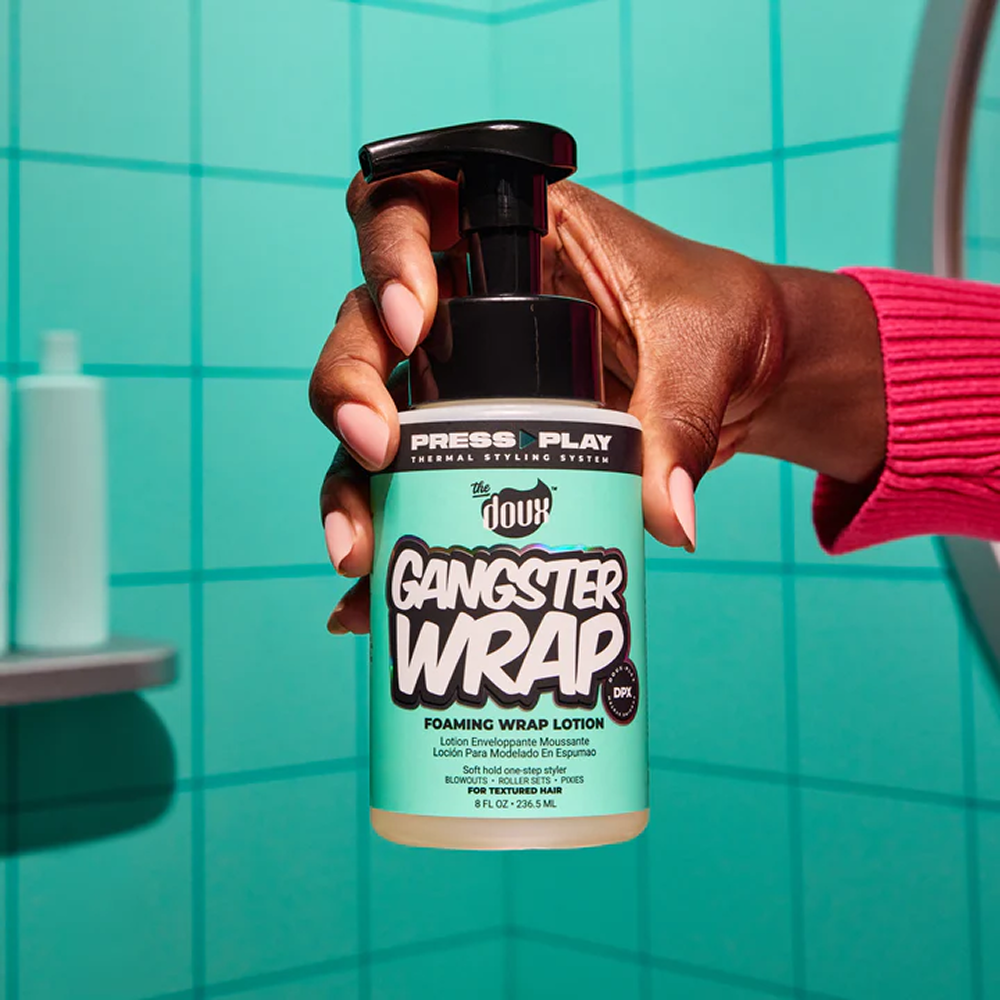 The Doux Press Play Gangster Wrap Foam Wrap Lotion 8oz - Espuma fijadora - Curly Nest Spain