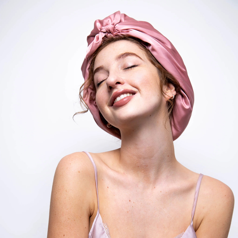 Only Curls Satin Sleep Turban Dusty Rose - Turbante - Curly Nest Spain