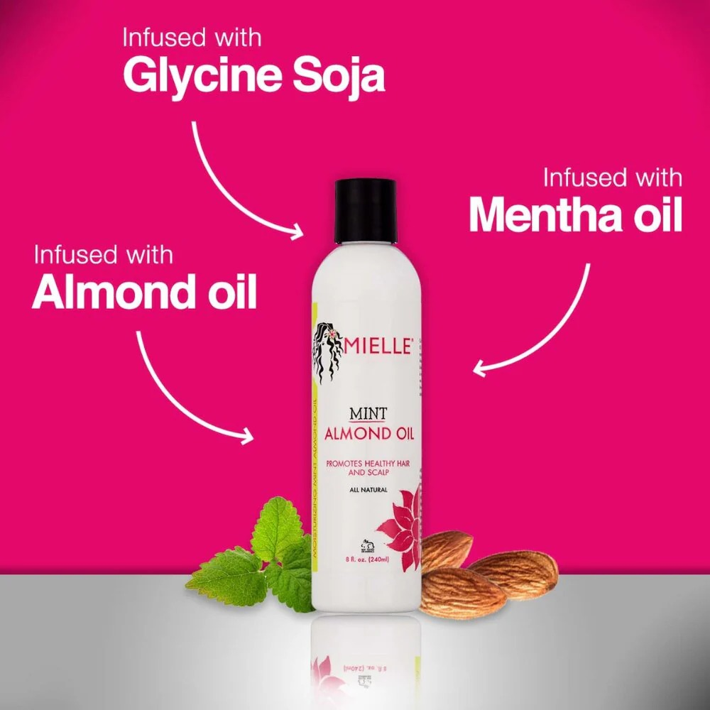 Mielle Mint Almond Oil 8oz - Todo - Curly Nest Spain