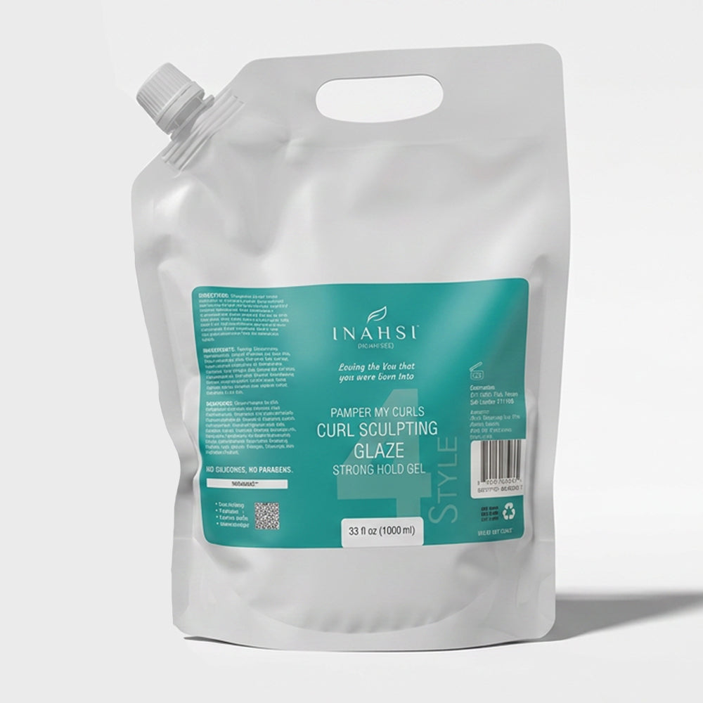 Inahsi Naturals Pamper My Curl Sculpting Glaze Strong Hold Gel