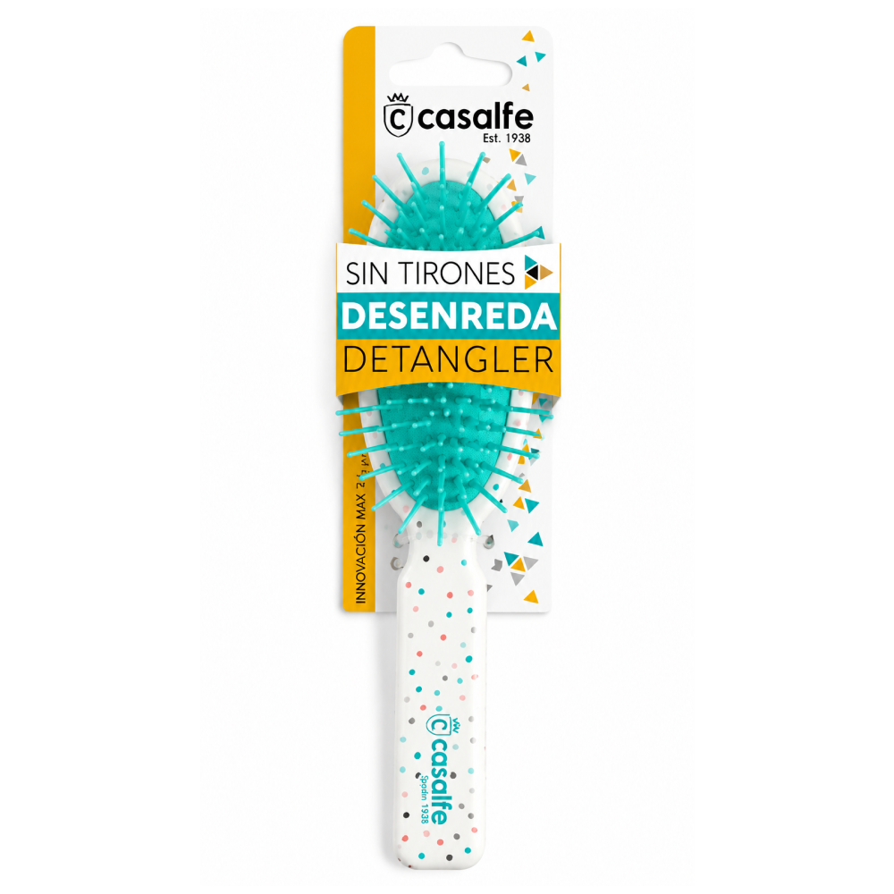 Casalfe Comb & Revive Cushion Oval Travel Brush - Cepillo desenredante - Curly Nest Spain