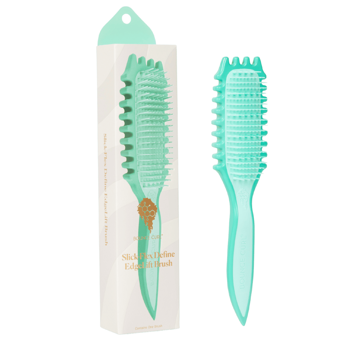 Bounce Curl Slick-Flex Define EdgeLift Brush Teal - Cepillo de peinado - Curly Nest Spain
