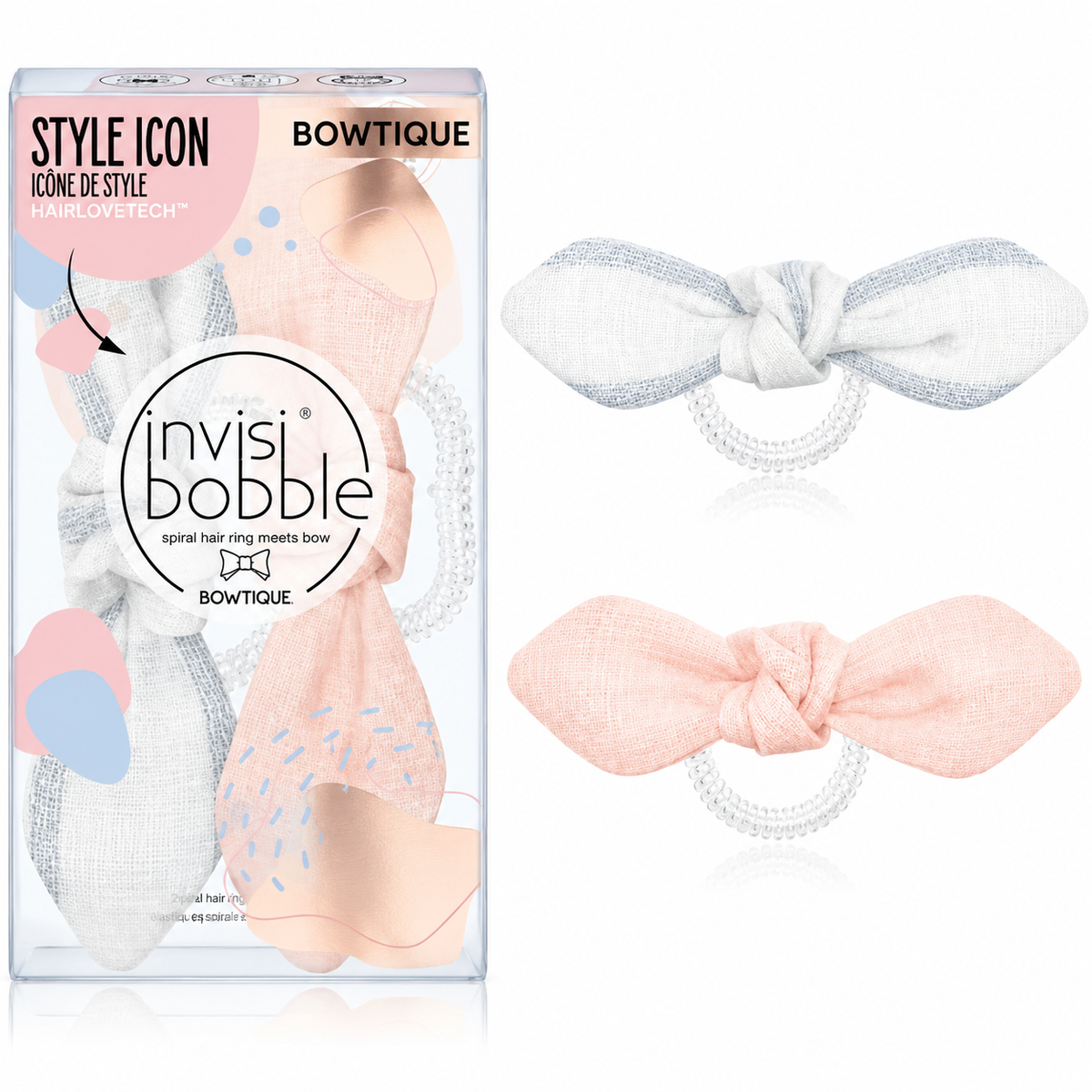 Invisibobble Bowtique Duo Nordic Breeze Summer Lemming Go Strawberry - gomas para el pelo - Curly Nest Spain