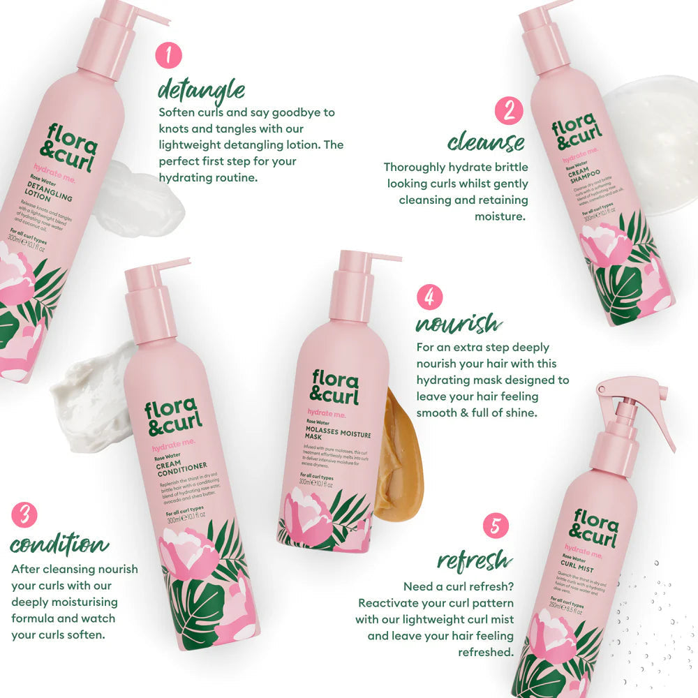 Flora & Curl The Complete Hydrating Set - Set de cuidado capilar - Curly Nest Spain