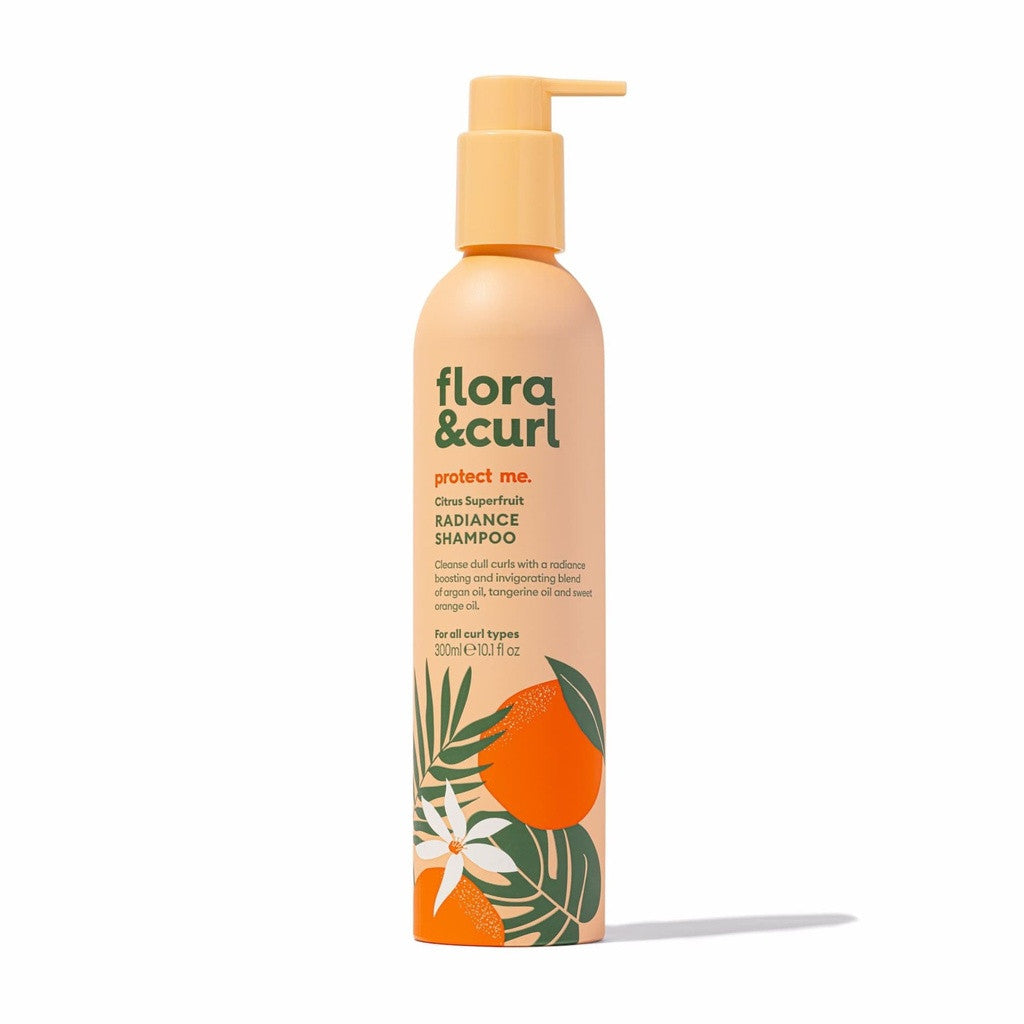 Flora & Curl Protect Me Citrus Superfruit Radiance Shampoo 300ml - Champú fortalecedor - Curly Nest Spain