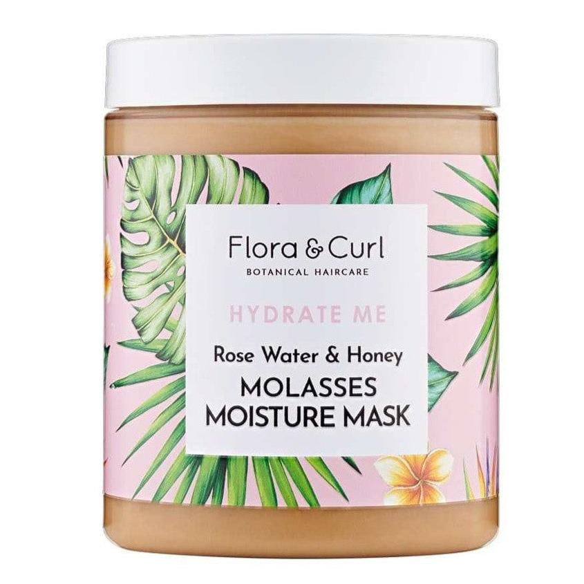 Flora & Curl Hydrate Me Rose Water Molasses Moisture Mask 300ml - Mascarilla capilar - Curly Nest Spain