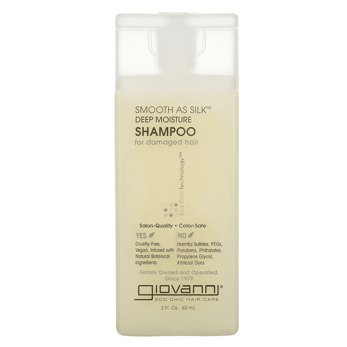 Giovanni Eco Chic Smooth As Silk Deep Moisture Shampoo - Champú hidratante - Curly Nest Spain