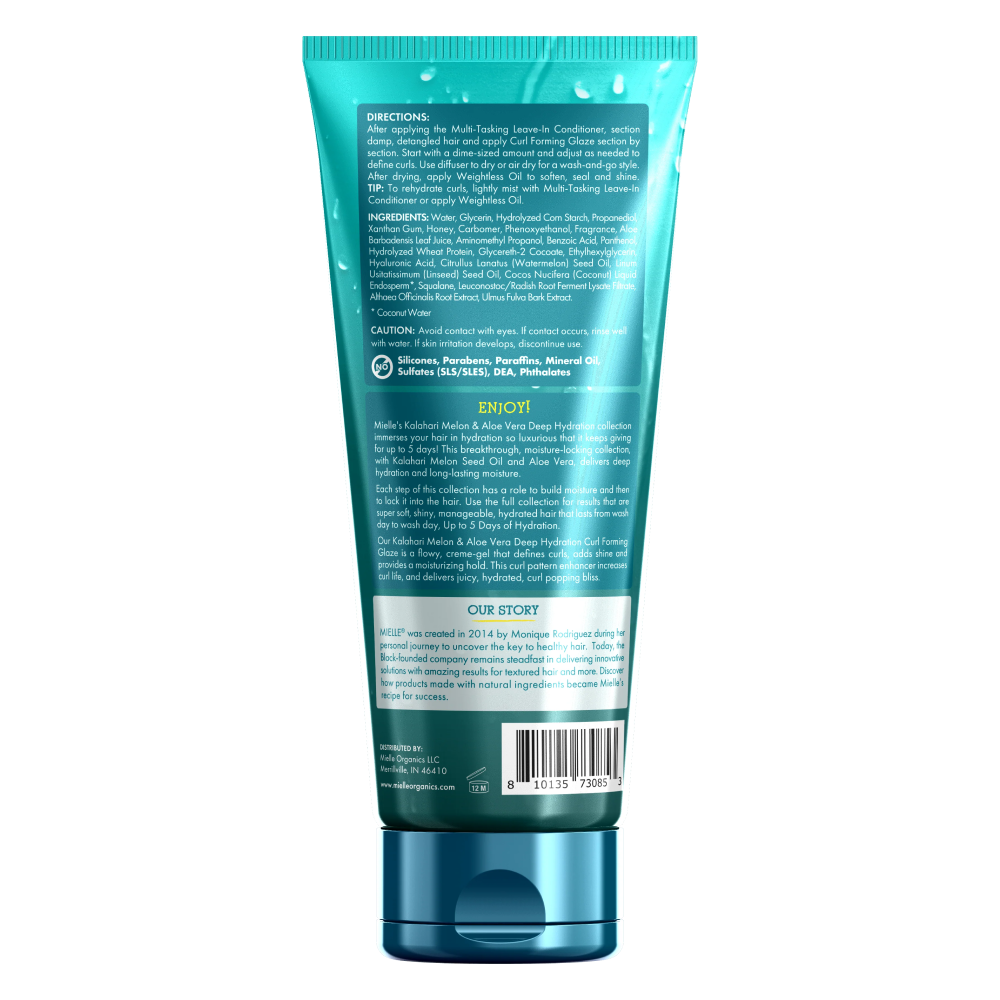 Mielle Kalahari Melon &amp; Aloe Vera Curl-Forming Glaze Gel 212g - Styling Gel - Curly Nest Spain