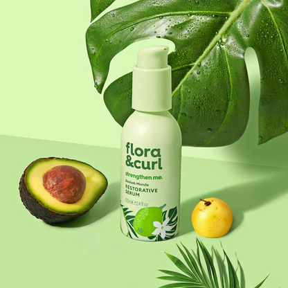 Flora &amp; Curl Baobab Marula Restorative Serum 100ml - Sérum capilar - Curly Nest Spain