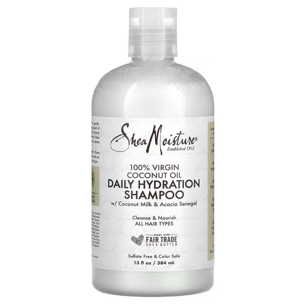 Shea Moisture 100% Virgin Coconut Oil Daily Hydration Shampoo 384ml - Todo - Curly Nest Spain