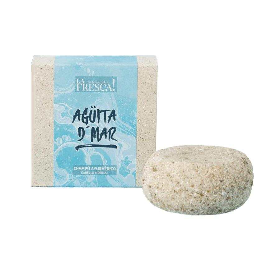 La Fresca Agüita D´Mar Solid Ayurvedic Shampoo 85g - Champú en pastilla - Curly Nest Spain