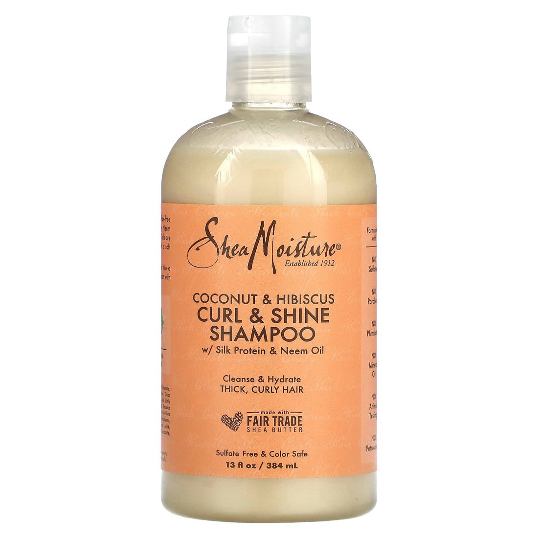 Shea Moisture Coconut &amp; Hibiscus Curl &amp; Shine Shampoo - Todo - Curly Nest Spain