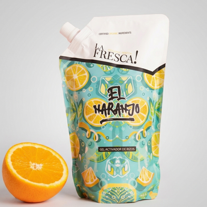 La Fresca El Naranjo Eco Curl Gel with Orange Scent - Styling Gel - Curly Nest Spain