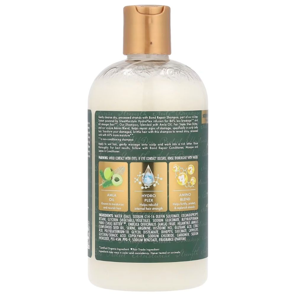 Shea Moisture Amla Oil Bond Repair Shampoo 384ml - Champú Reparador - Curly Nest Spain