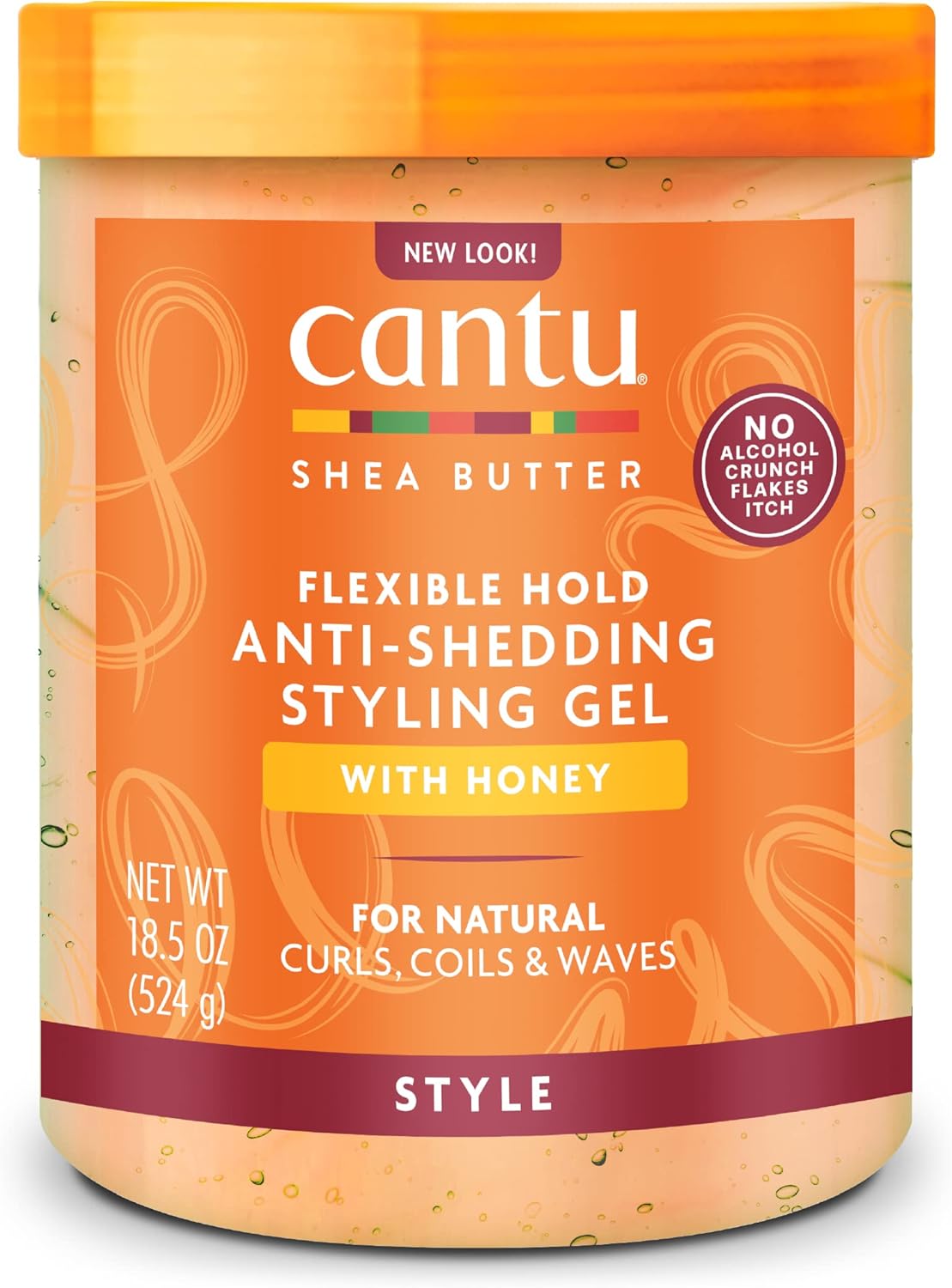 Cantu Maximum Hold Anti-Shedding Styling Honey Gel 524g - All - Curly Nest Spain