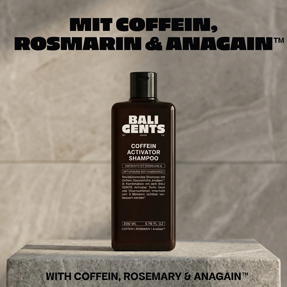 Bali Gents Coffein Activator Shampoo 200ml - Todo - Curly Nest Spain