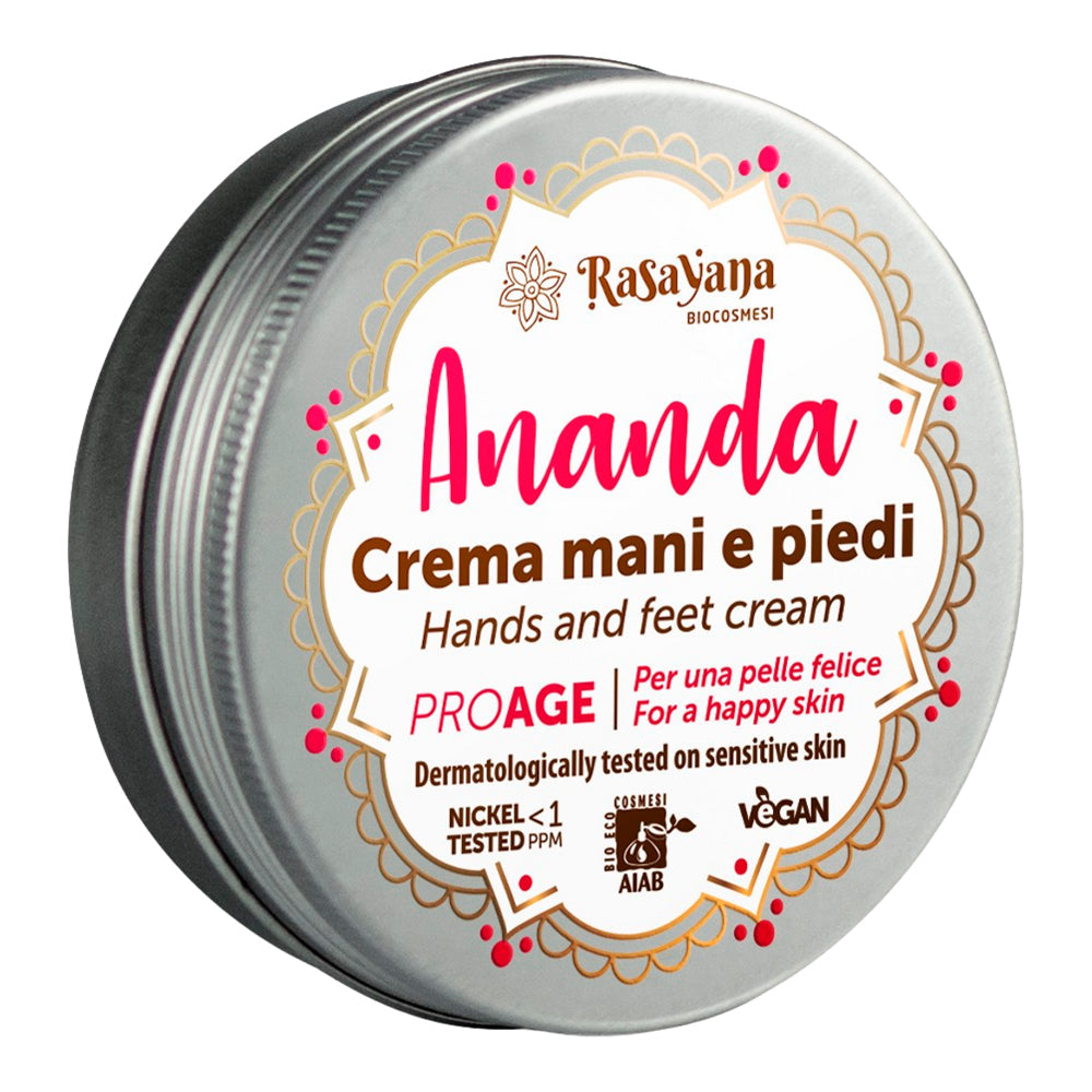 Rasayana Biocosmesi Ananda Hand &amp; Foot Cream 60ml - Hidratante para la piel - Curly Nest Spain