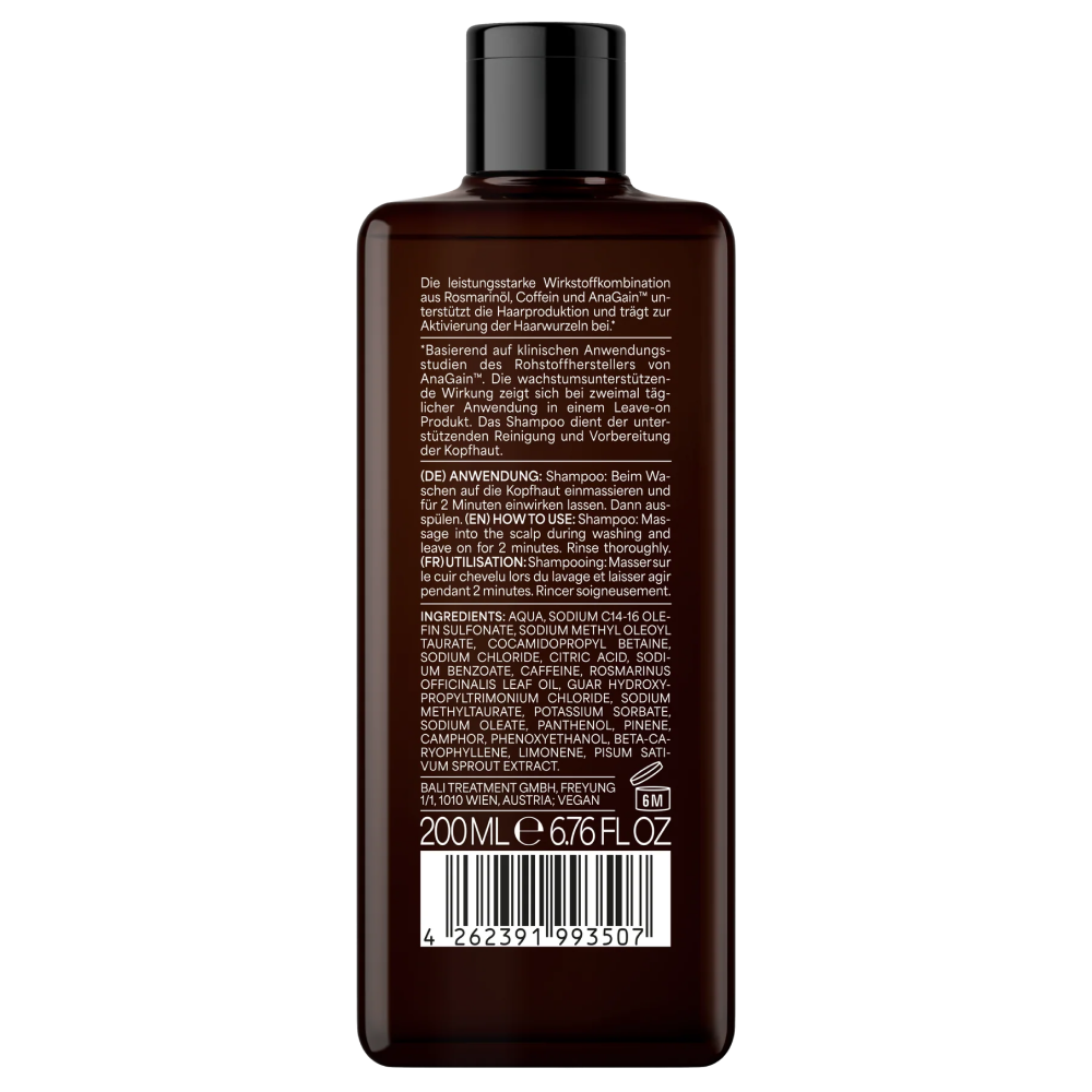Bali Gents Coffein Activator Shampoo 200ml - Todo - Curly Nest Spain