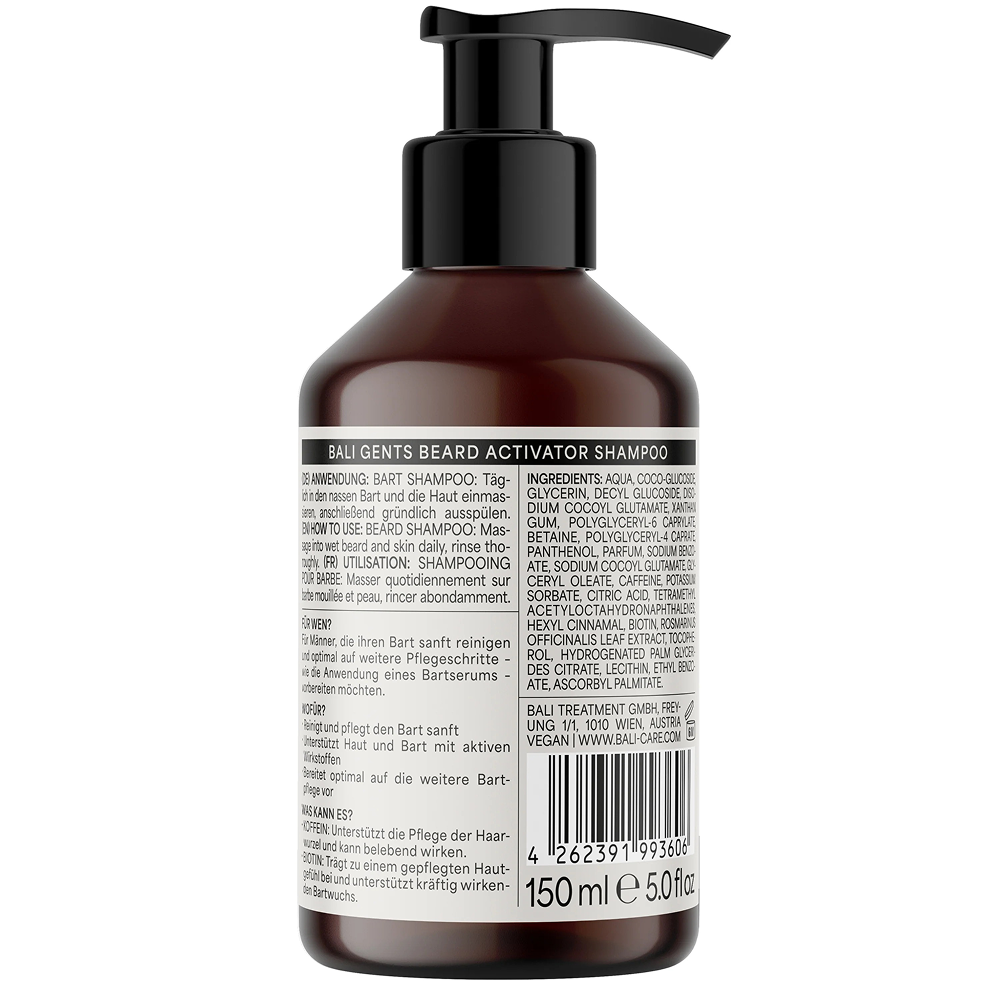 Bali Gents Activator Beard Shampoo 150ml - Baardshampoo - Curly Nest Spain