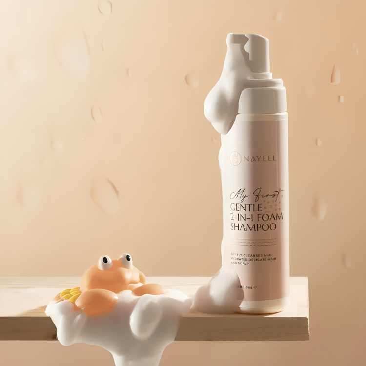 Curly Secret Nayeel - My First Gentle 2-in-1 Foam Shampoo 200ml - Champú Suave - Curly Nest Spain