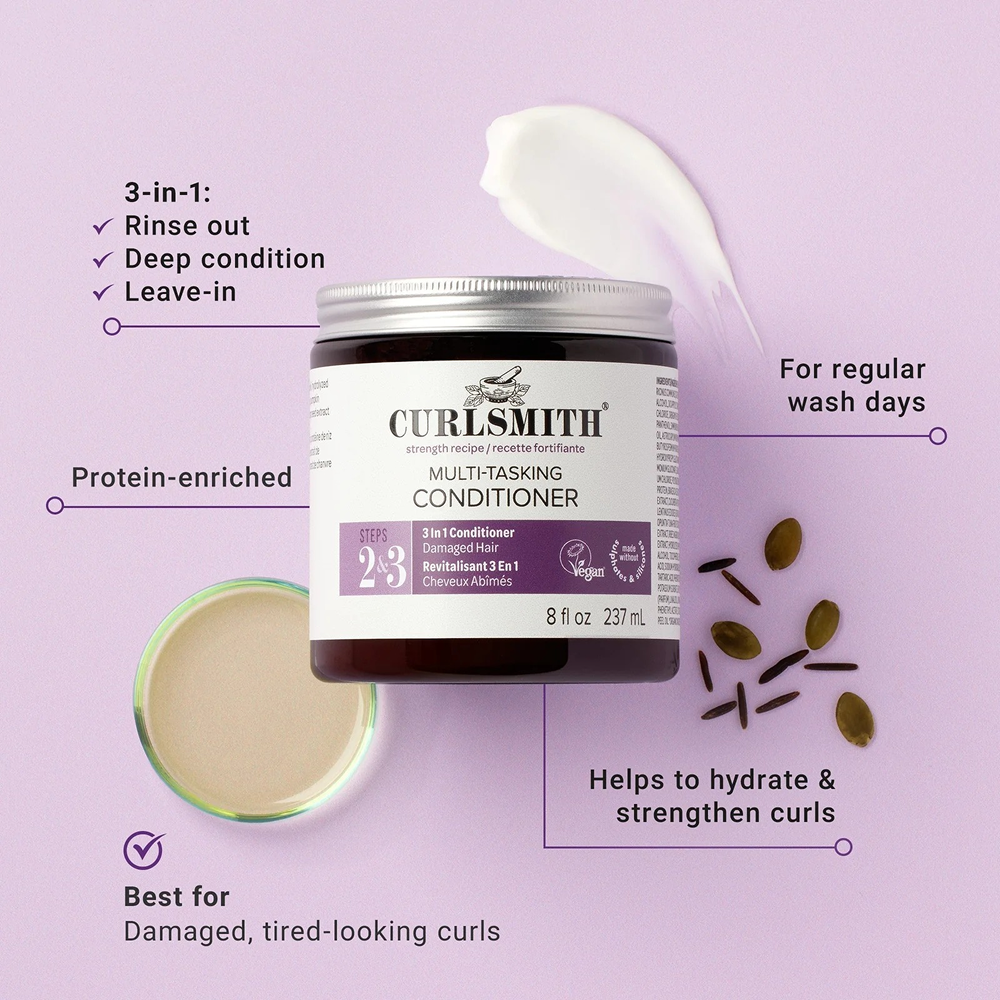 Curlsmith Multitasking Conditioner - Acondicionador multifuncional - Curly Nest Spain
